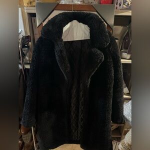Dolls Kill Midnight Leading You On Faux Fur Coat
